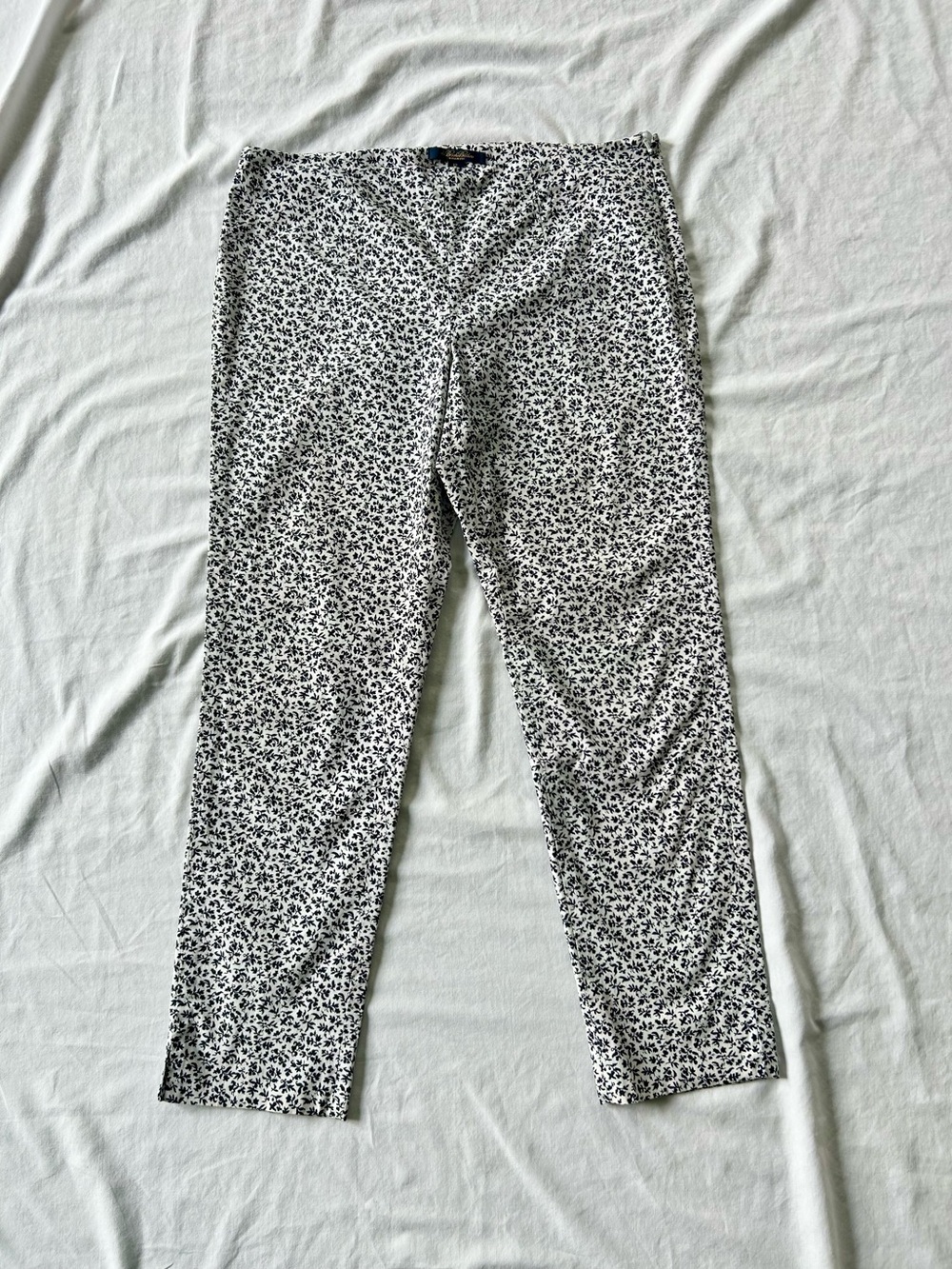 Brooks Brothers Natalie Fit Floral Print Cropped Pants